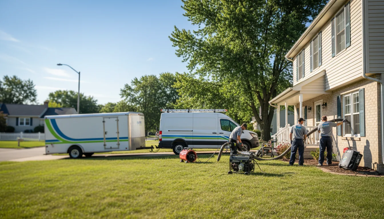 Flooded Basement Restoration And Cleanup With Repair in Kirklin, IN near me